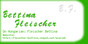 bettina fleischer business card